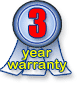 3 Year Warranty